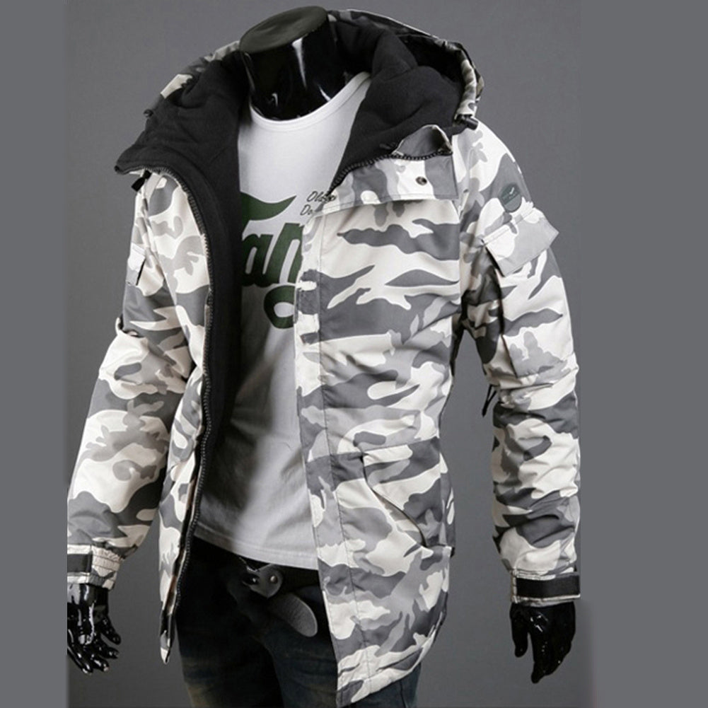 Zipper lässig Sport Kapuzen jacke aus Baumwolle gepolstert