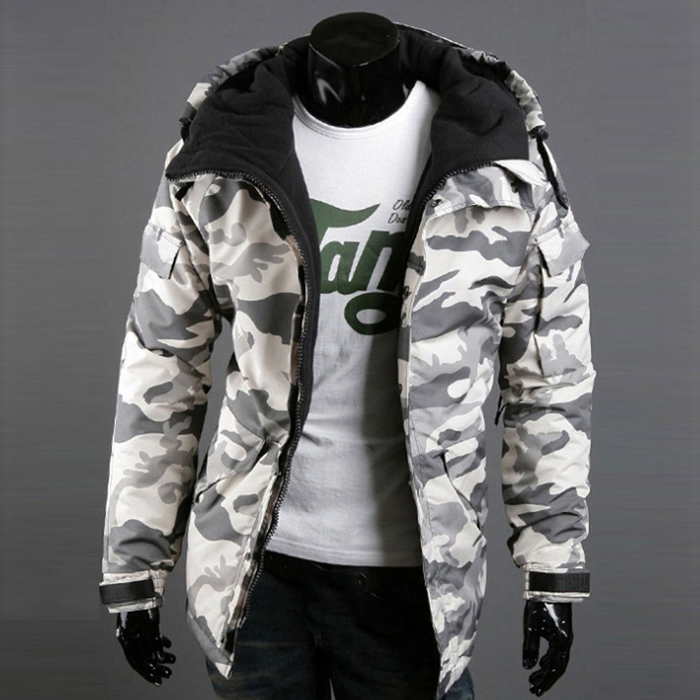 Zipper lässig Sport Kapuzen jacke aus Baumwolle gepolstert