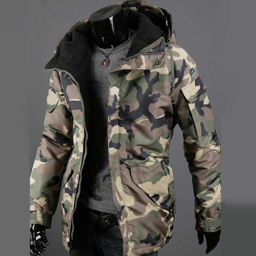 Zipper lässig Sport Kapuzen jacke aus Baumwolle gepolstert