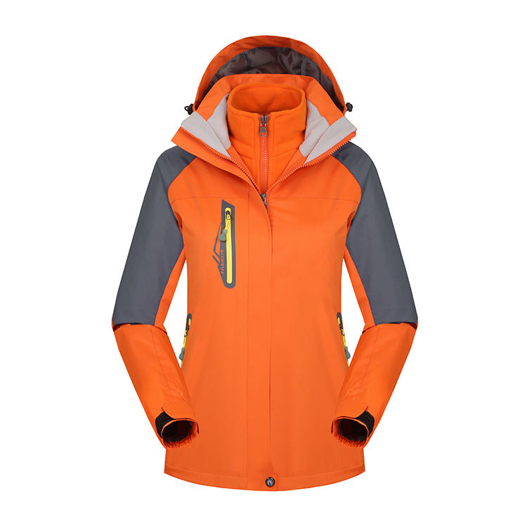Damenmode Einfache Fleece Wasserabweisende Jacke