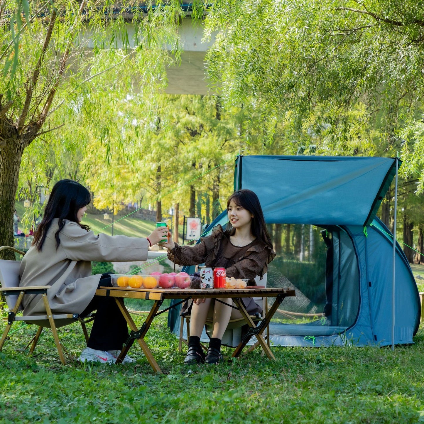 Outdoor Liefert Einzigen Schicht Automatische Geschwindigkeit Offenen Zelt Camping