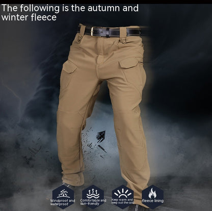 Herbst und Winter Outdoor Fleece gefütterte taktische Hose Herren