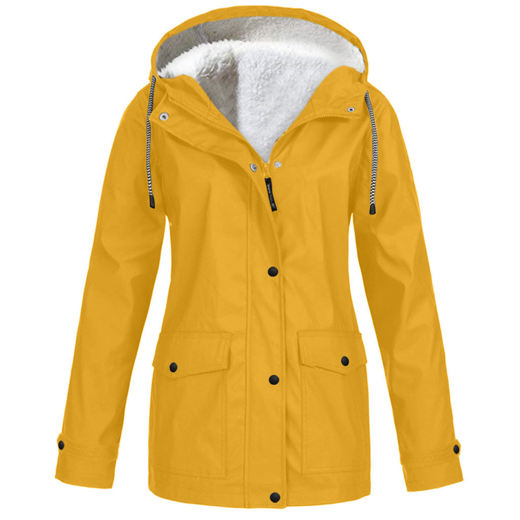 Outdoor-Jacke mit Kapuze Fleece Jacke mit Bergsteigen