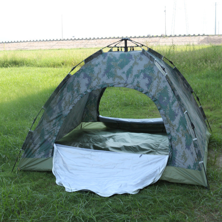 Outdoor Reise Zelt 3-4 Menschen Camouflage Bergsteigen Zelt Strand Camping Zelt