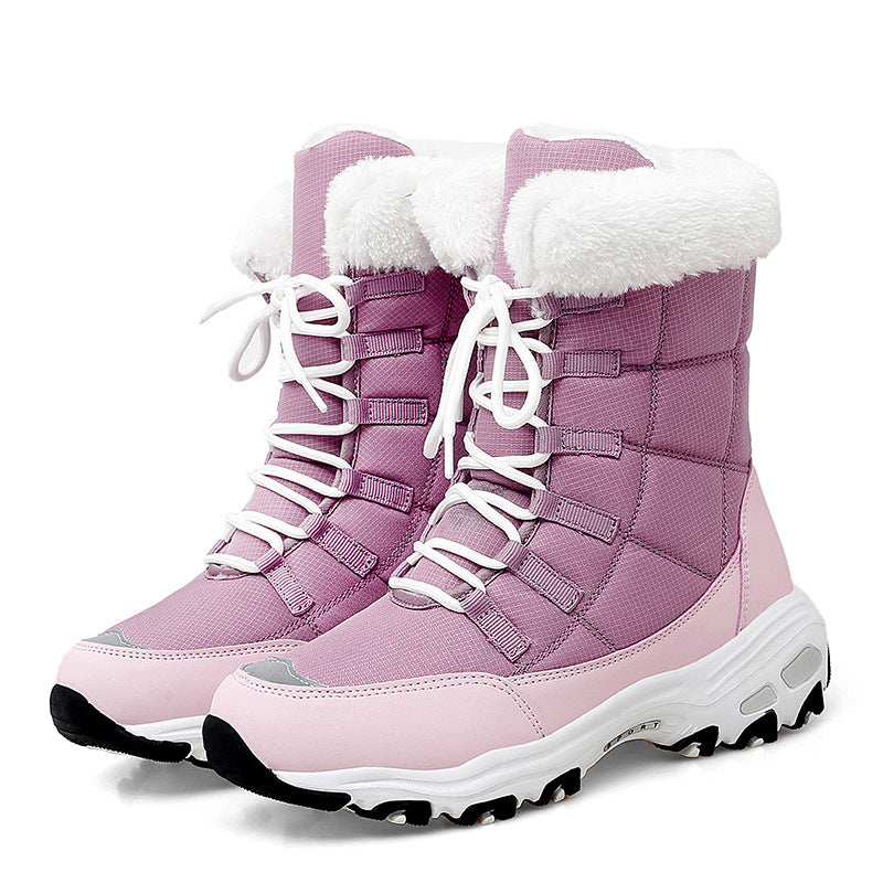 Moipheng Damen Winterstiefeletten Warm