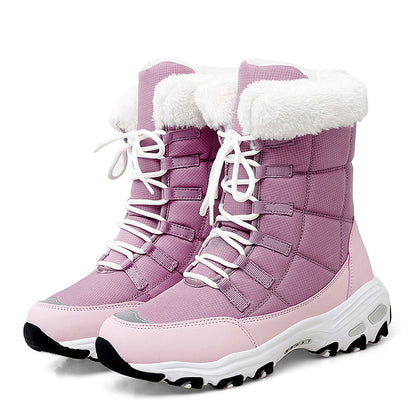 Moipheng Damen Winterstiefeletten Warm