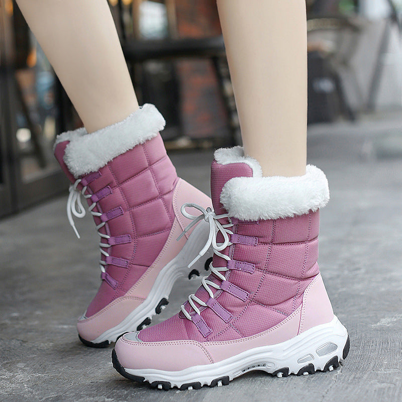 Moipheng Damen Winterstiefeletten Warm