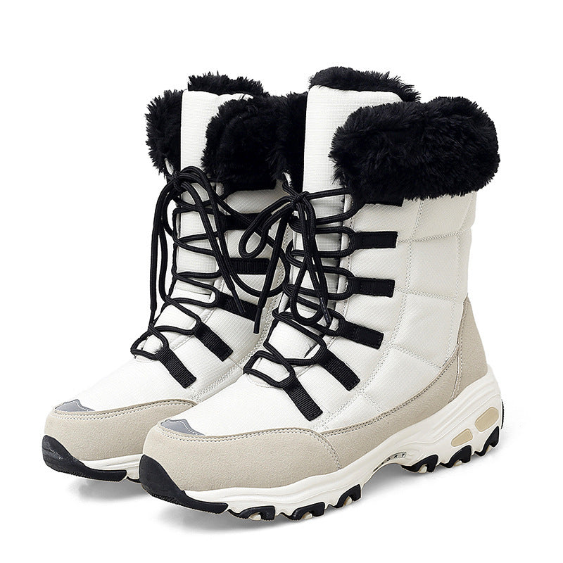 Moipheng Damen Winterstiefeletten Warm