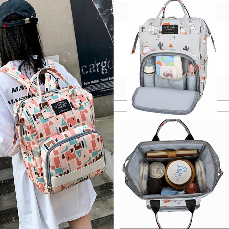 Trendiger, weicher Rucksack mit Aufdruck für Damen