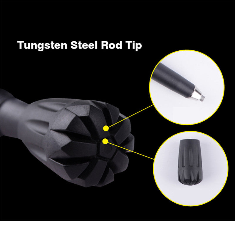 Multifunktionaler Trekkingstock aus Kohlefaser, teleskopierbar, faltbar