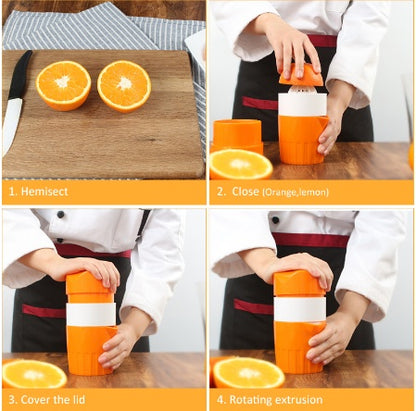 Manueller Zitrus-Entsafter aus Kunststoff – für Orangen & Zitronen
