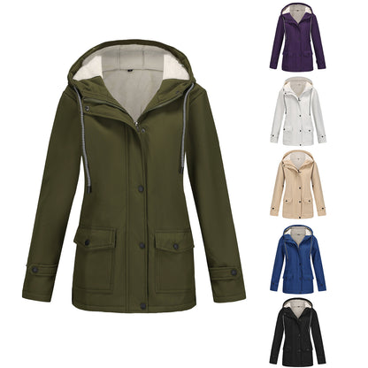 Damen Anorak Komposit Fleece-gefütterte wasserdichte Jacke