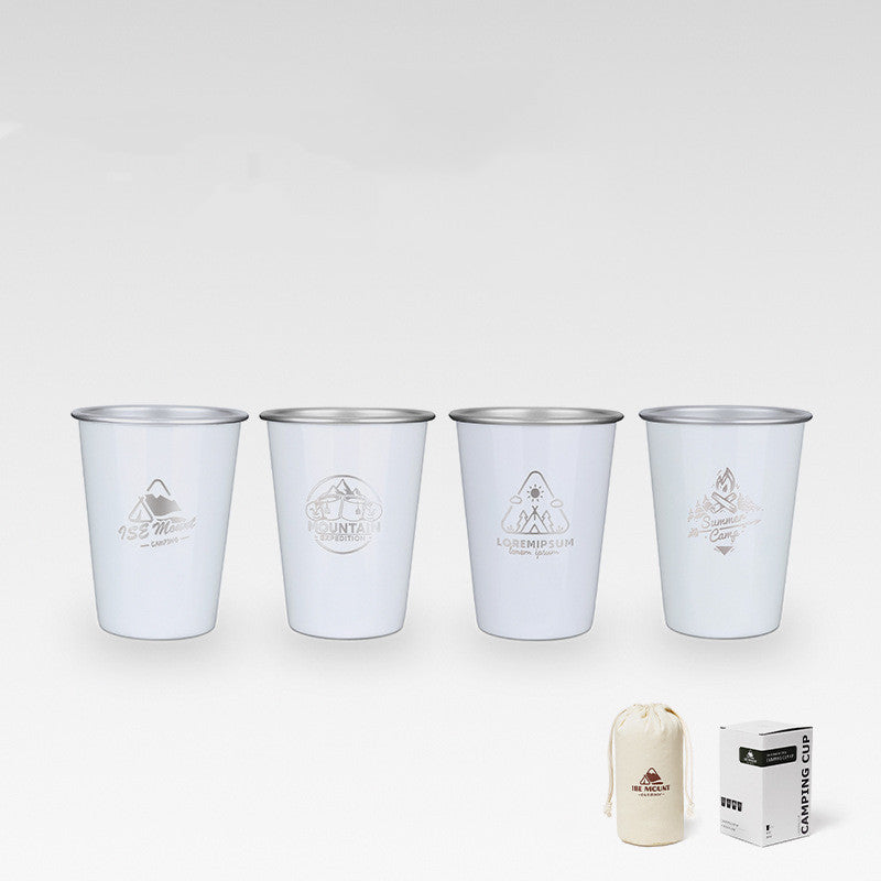 "Edelstahl Bierkrug 350ml - Outdoor Camping Becher Doppelwandig Isoliert"