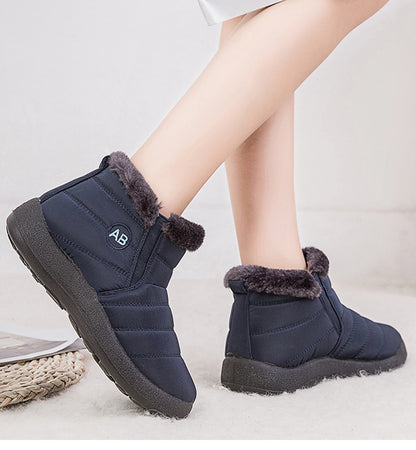Wasserdichte Schneestiefel Plüsch Warme Winterschuhe Legere Leichte Knöchelstiefel