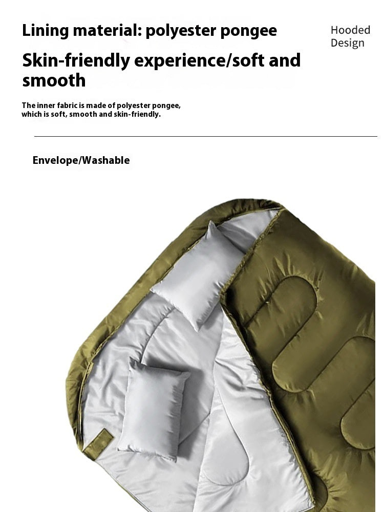 Outdoor Winterschlafsack – wasserdicht, dick gefüttert und ideal für extreme Bedingungen, Winterschlafsack für Outdoor & Camping“