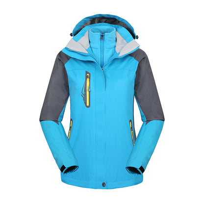 Damenmode Einfache Fleece Wasserabweisende Jacke