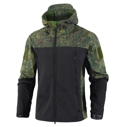 Wasserdichte Softshell-Jacke Haifischhaut-Optik - Winddicht Outdoor Reitjacke