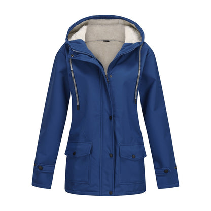 Damen Anorak Komposit Fleece-gefütterte wasserdichte Jacke