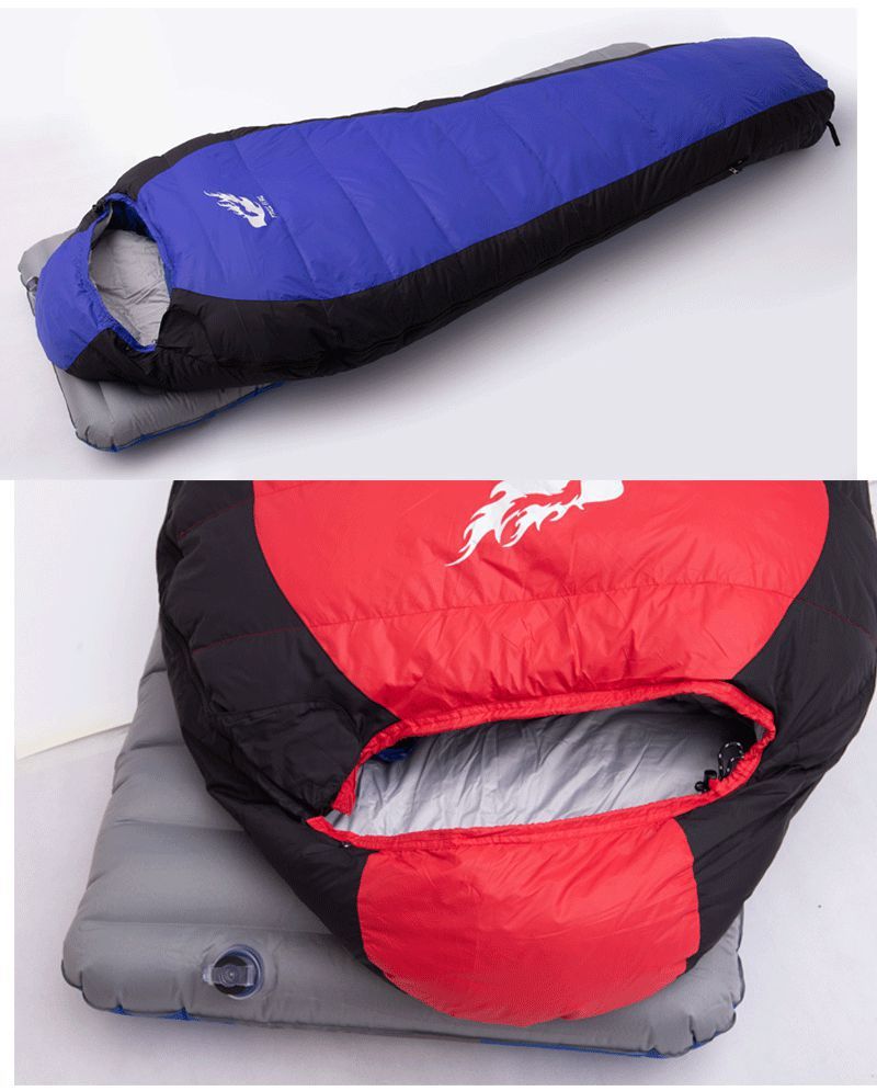 Daunenschlafsack Outdoor Einzelnaht Light