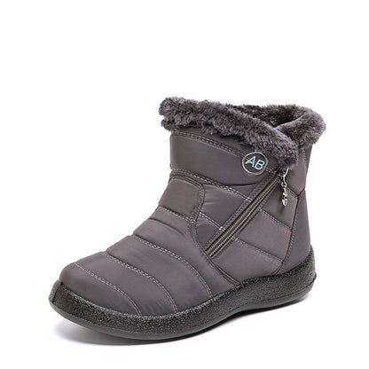 Wasserdichte Schneestiefel Plüsch Warme Winterschuhe Legere Leichte Knöchelstiefel