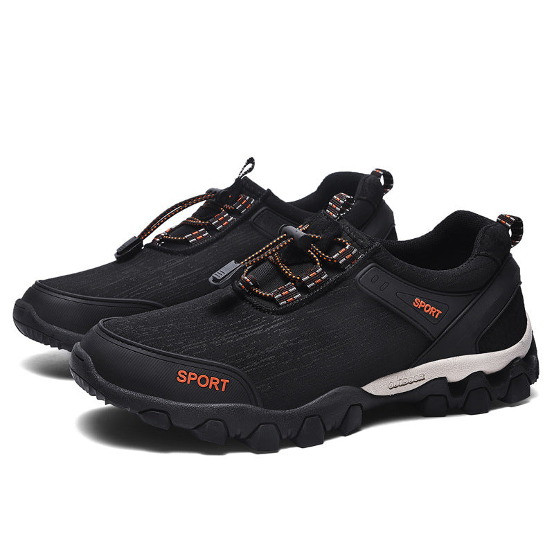 Outdoor Men's Hiking Shoes Waterproof Canvas Casual