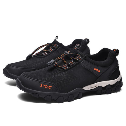 Outdoor Men's Hiking Shoes Waterproof Canvas Casual