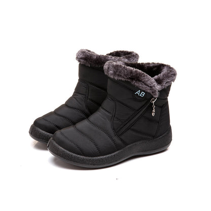 Wasserdichte Schneestiefel Plüsch Warme Winterschuhe Legere Leichte Knöchelstiefel
