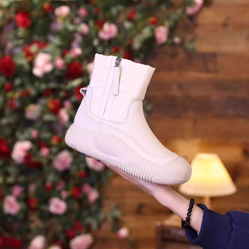 Damen Winterstiefeletten Plüsch Wasserdicht