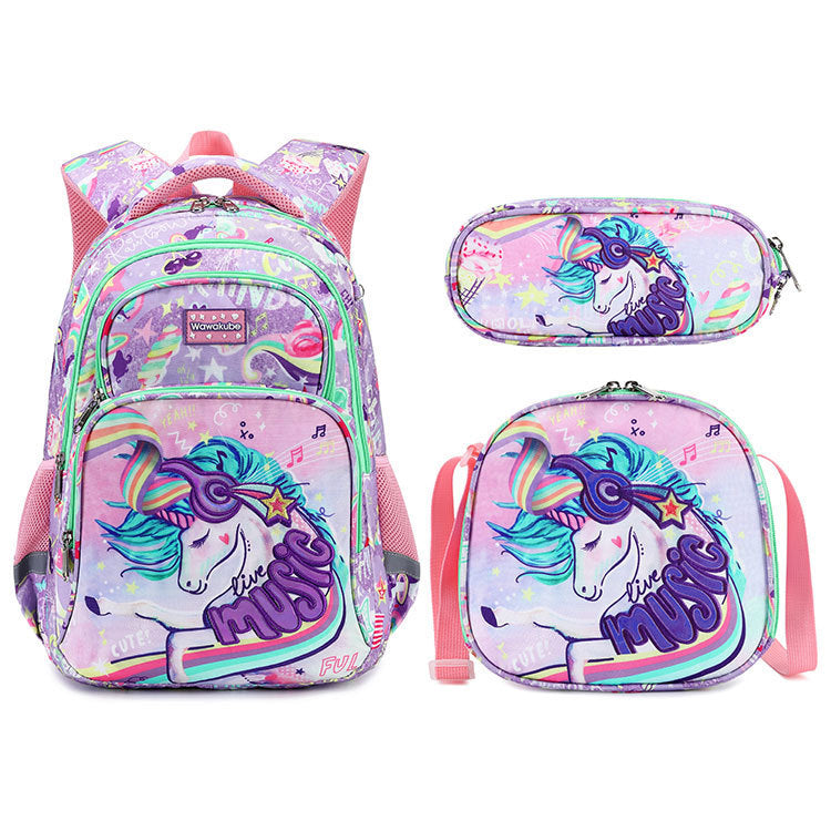 Primary School Student Schoolbag Boys Stylish And Lightweight Grade 1-3 Children Backpack