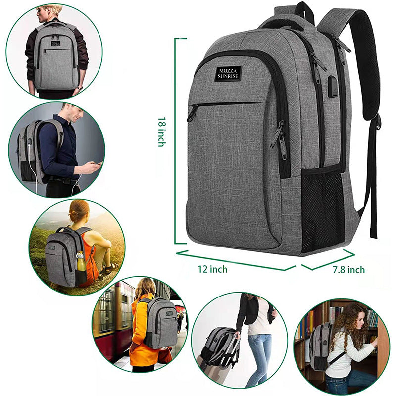 Wiederauf ladbare Schulter Computer Tasche Rucksack Reisen Outdoor