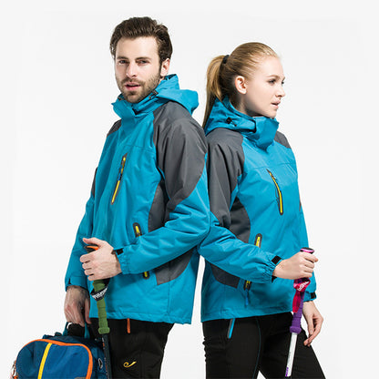 Damenmode Einfache Fleece Wasserabweisende Jacke