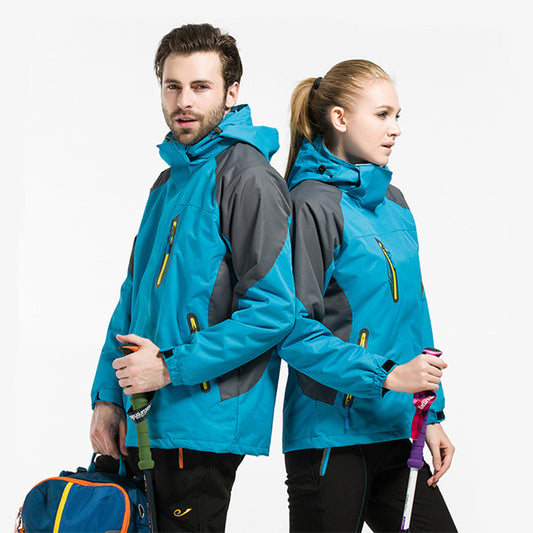 Damenmode Einfache Fleece Wasserabweisende Jacke