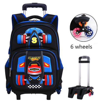 3D Auto Trolley Schultasche für Jungen - Grundschule