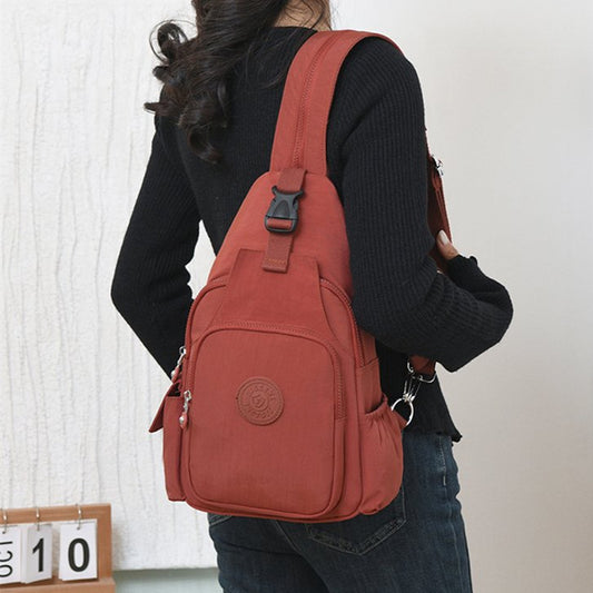 Oxford Cloth Shoulder Chest Bag Practical Women's Waterproof