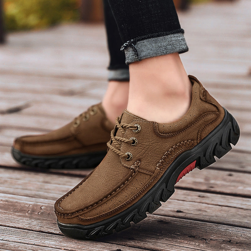 Langlebige Tooling-Schuhe für Herren – In Schwarz, Rotbraun & Khaki“