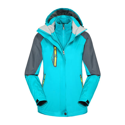 Damenmode Einfache Fleece Wasserabweisende Jacke