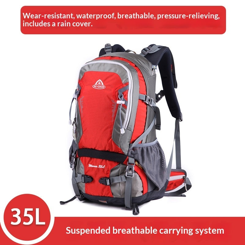 Ai Wang Outdoor Sports Wander- und Trekking-Multifunktionsrucksack aus ultraleichtem Oxford-Gewebe, Unisex, 35 Liter Fassungsvermögen