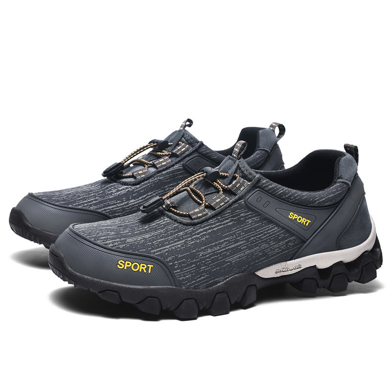 Outdoor Men's Hiking Shoes Waterproof Canvas Casual