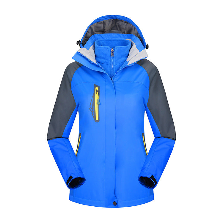 Damenmode Einfache Fleece Wasserabweisende Jacke