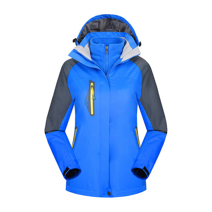 Damenmode Einfache Fleece Wasserabweisende Jacke