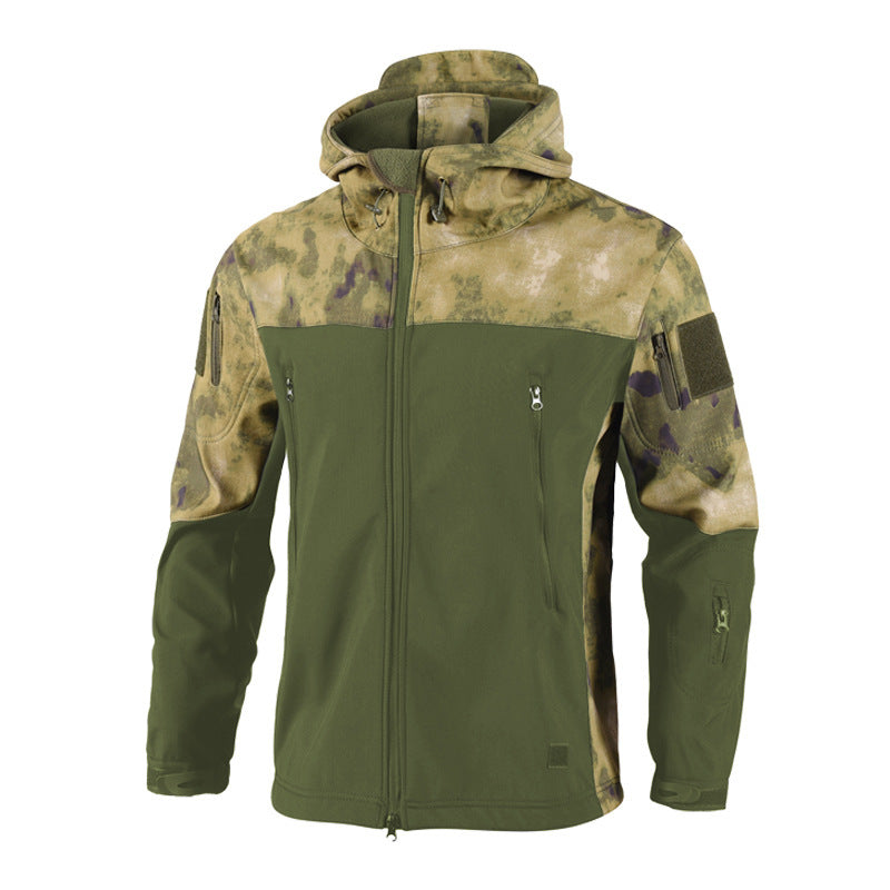 Wasserdichte Softshell-Jacke Haifischhaut-Optik - Winddicht Outdoor Reitjacke