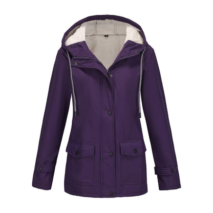 Damen Anorak Komposit Fleece-gefütterte wasserdichte Jacke