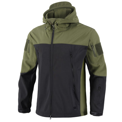 Wasserdichte Softshell-Jacke Haifischhaut-Optik - Winddicht Outdoor Reitjacke
