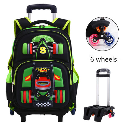 3D Auto Trolley Schultasche für Jungen - Grundschule