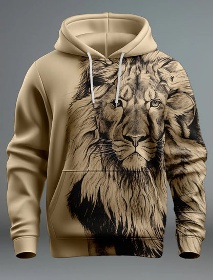 Modemarke Lion's Head 3D Hoodie Mode für Männer und Frauen