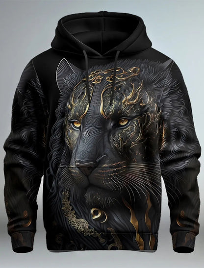 Modemarke Lion's Head 3D Hoodie Mode für Männer und Frauen