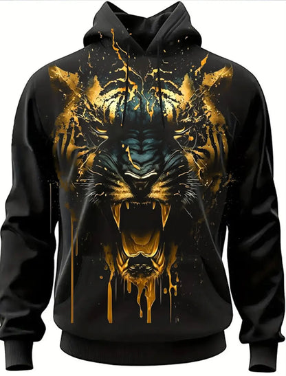 Modemarke Lion's Head 3D Hoodie Mode für Männer und Frauen