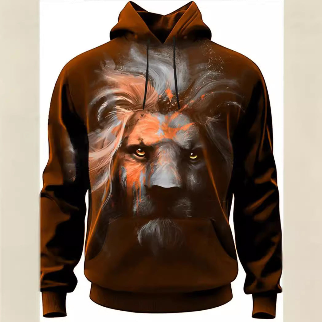 Modemarke Lion's Head 3D Hoodie Mode für Männer und Frauen