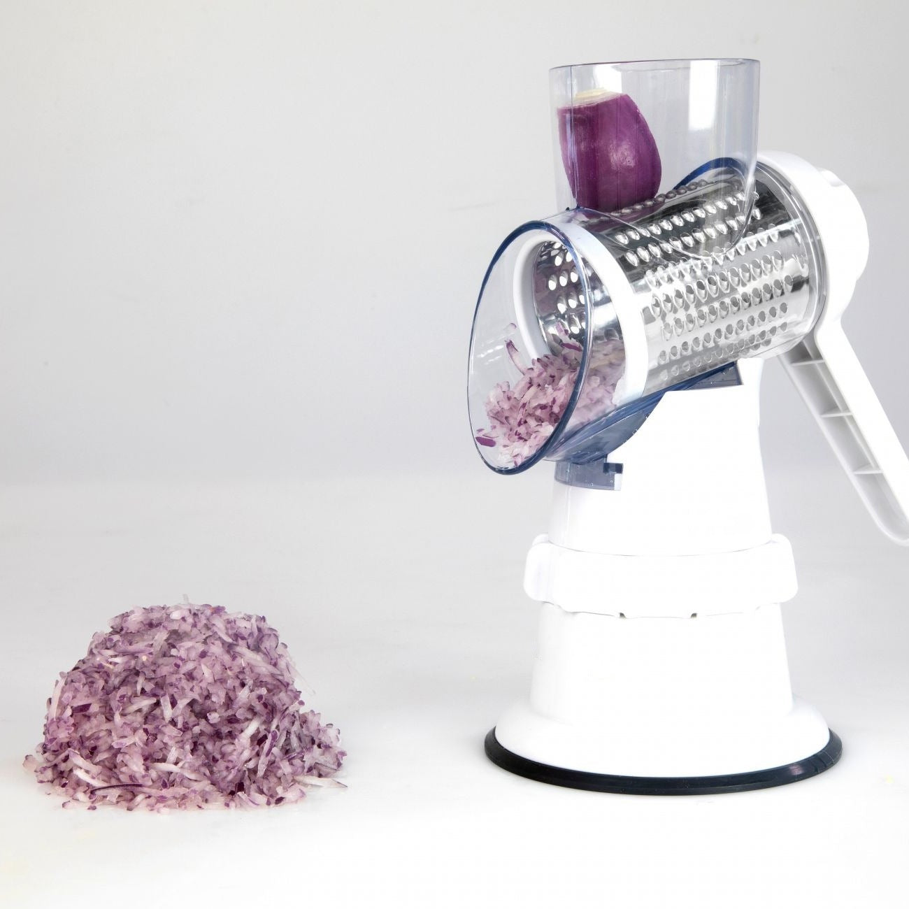 3-in-1 Gemüseschneider manuell – Reibe, Zerkleinerer & Mandoline