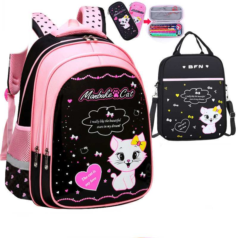 Kinder Schule Nette Katze Druck Rucksack